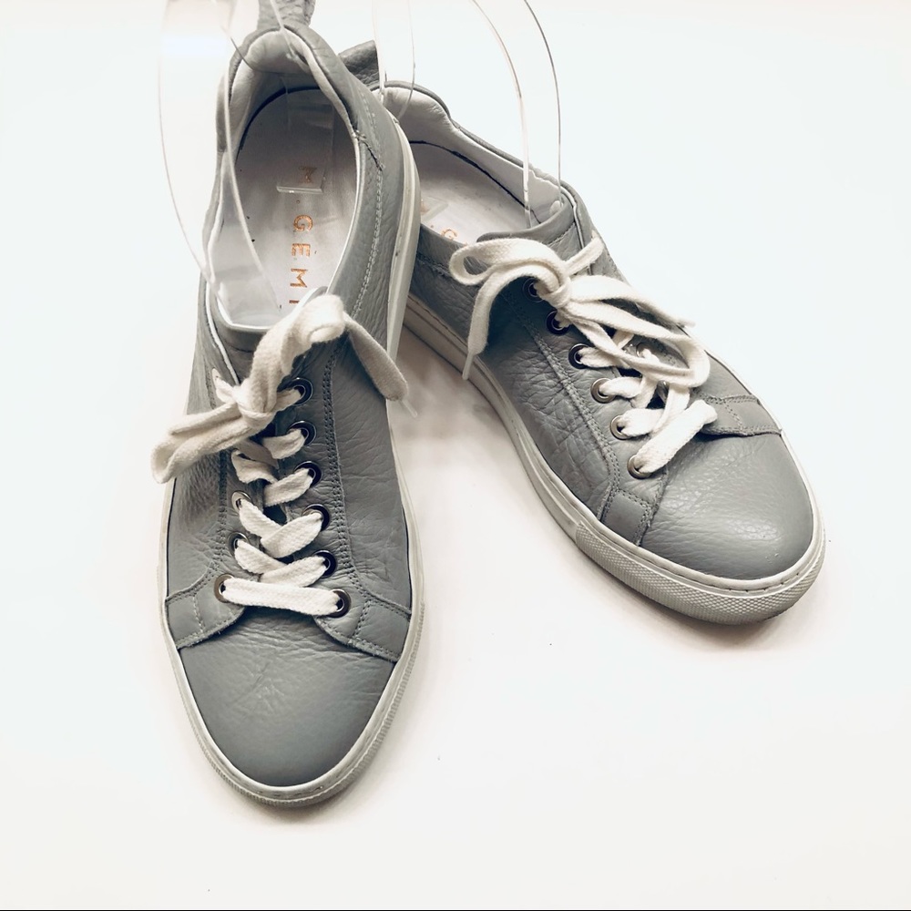M Gemi The Palestra Leather Sneakers Gray Size 36